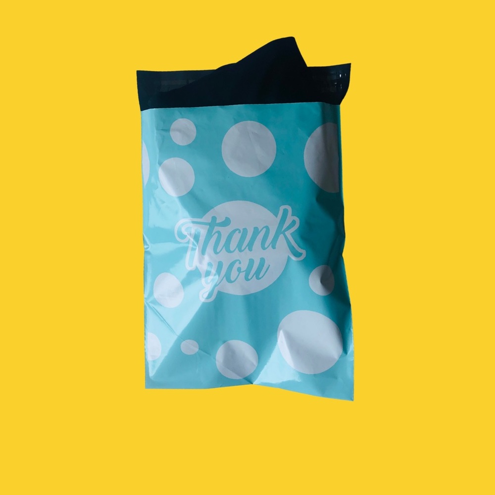 Poly Mailers 10 X 13 Polka Dot Thank your